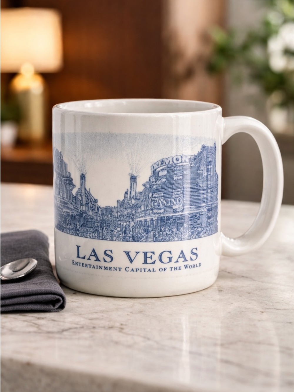 VINTAGE 2008 Starbucks Architect Series LAS VEGAS Coffee Tea Cup Mug - 18oz